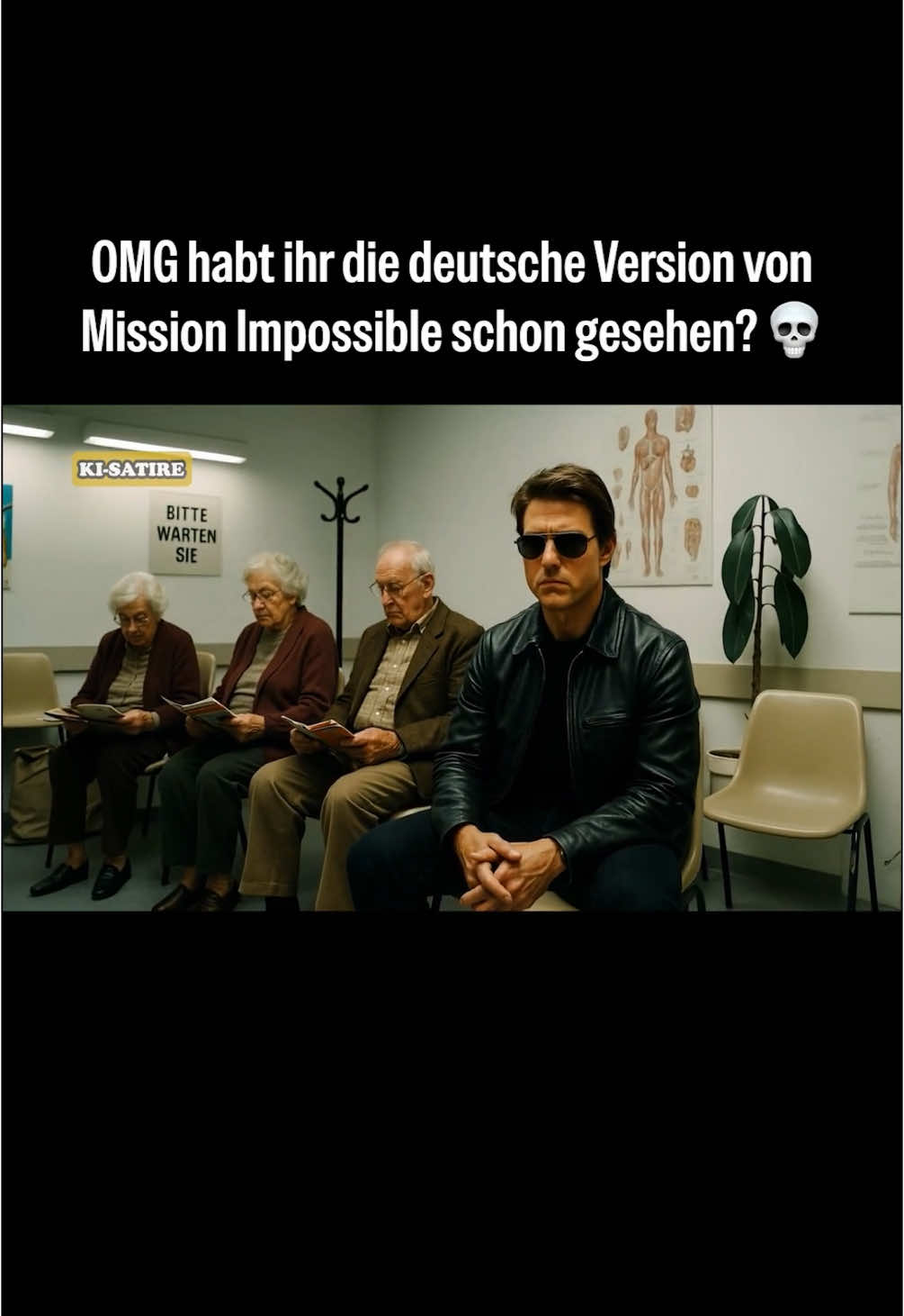 Na immerhin muss er nich zum Hautarzt 💀 #fake #ki #satire #schlantologie #fakenews 