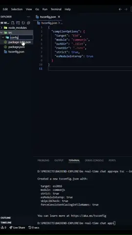 Real time chat app in a minutes. Backend logic using Express.js + Socket.IO + MongoDB + TypeScript 🎯🥸 #coding #challenge #codewithme #backend #programming 