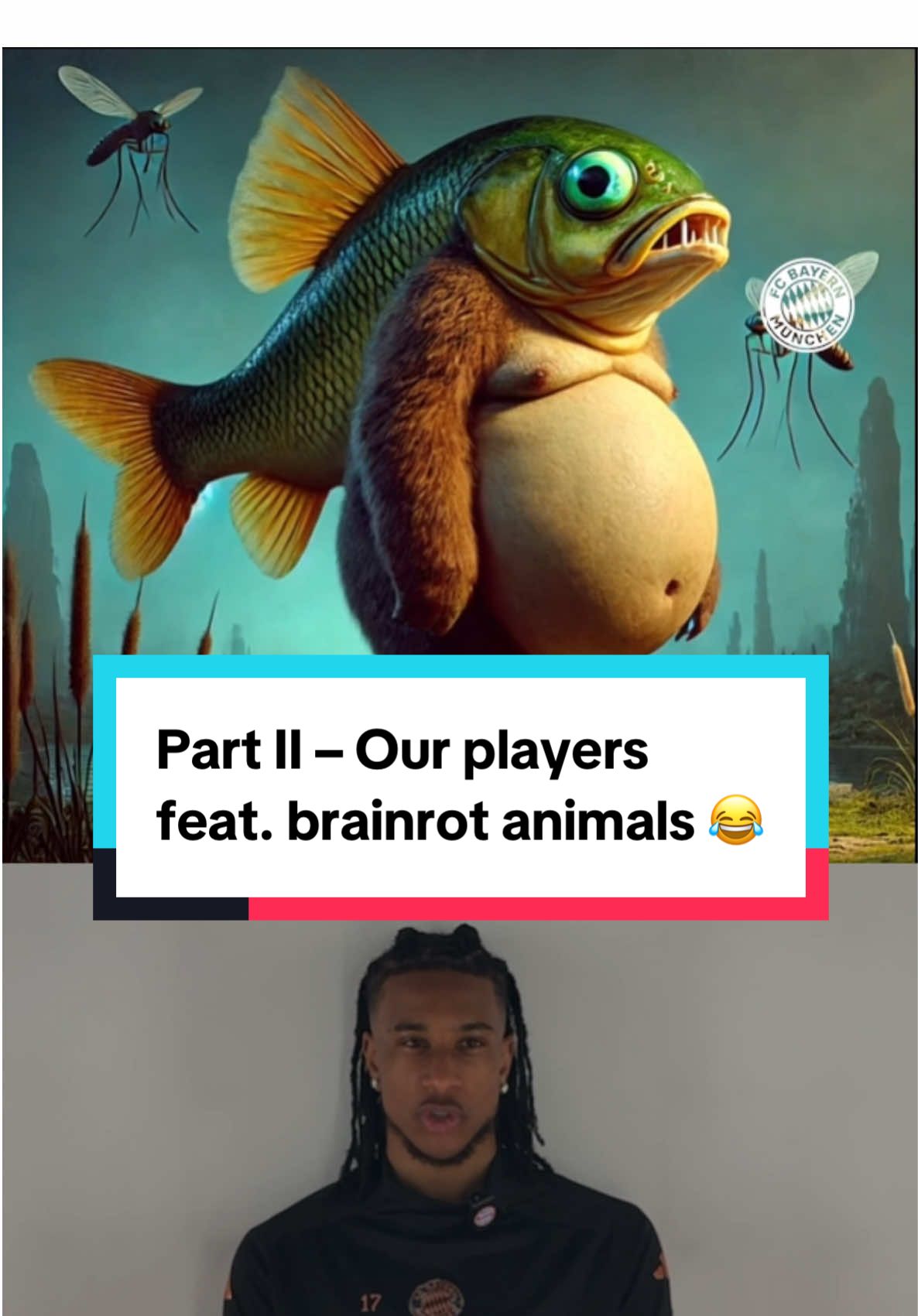 …but where are Tung Tung Sahur and Tralalero Tralala? 😮 #F#FCBayernMiaSanMia #Brainrot #Animals #Olise #Gnabry #Stanišić #Pavlović #Guerreiro 