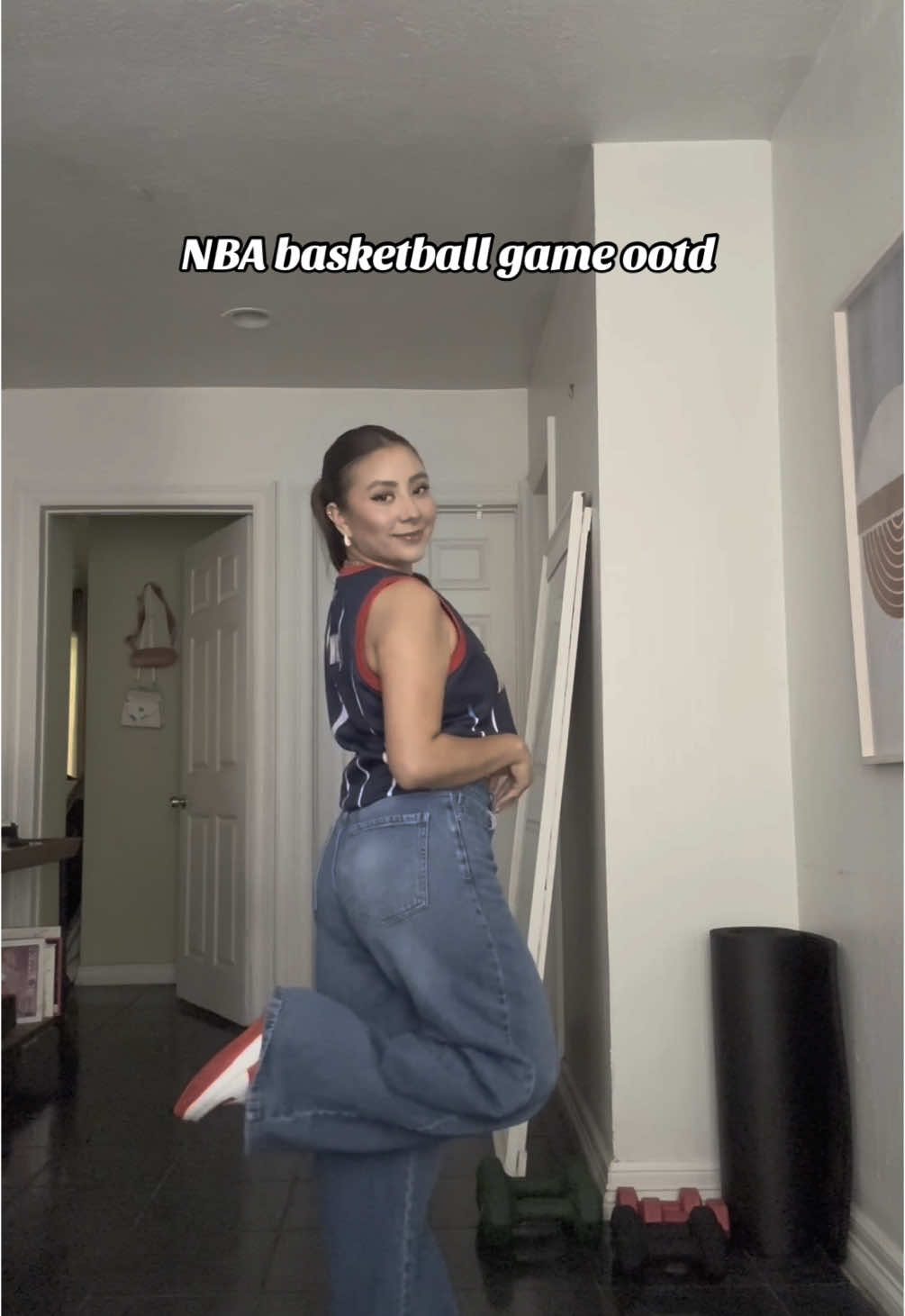 And we won 🤘🏽 #nbagame #basketballoutfit #OOTD #fypシ #outfitinspo #outfitideas #gamedayoutfit 