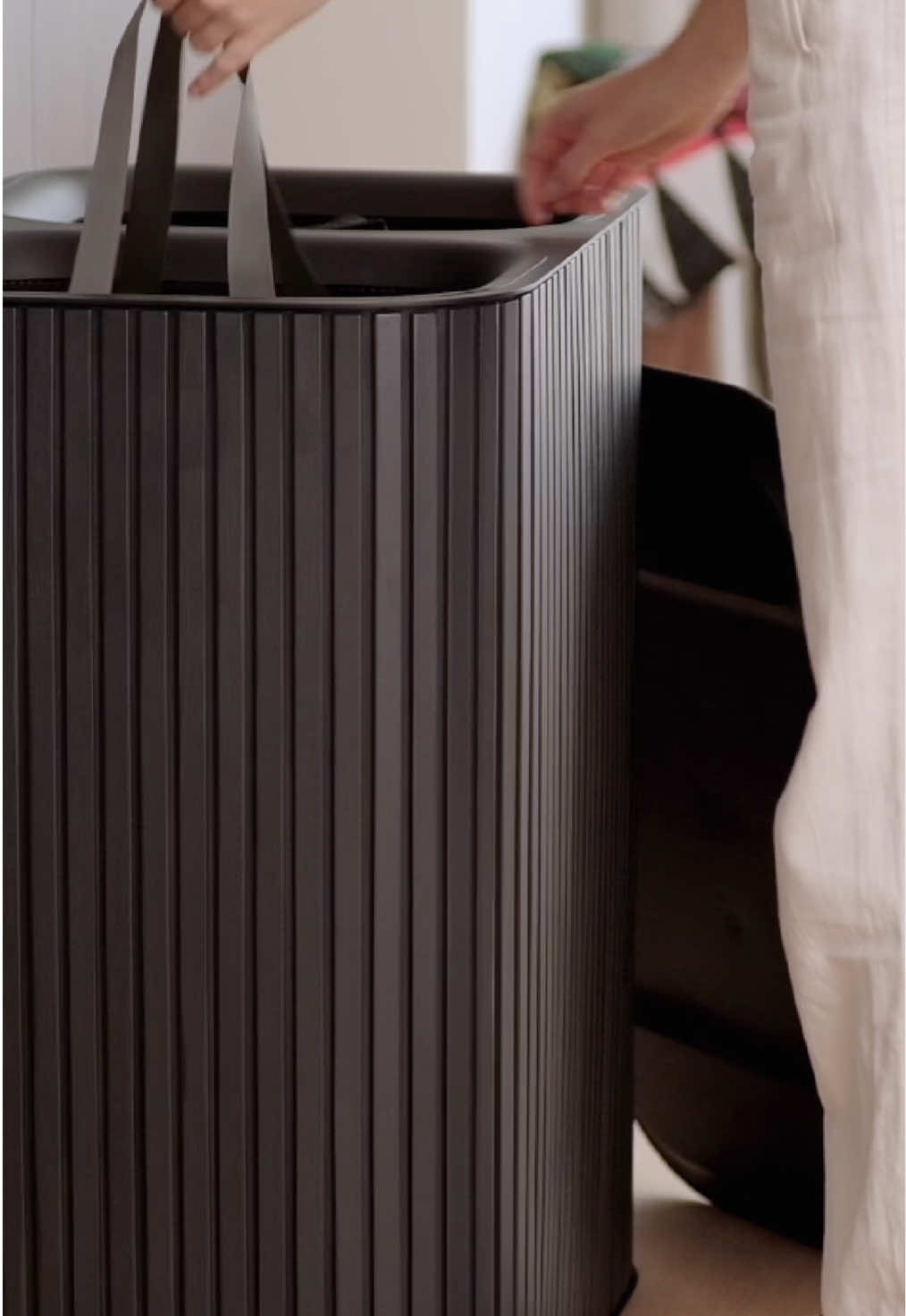 Did you hear? Our viral Tota laundry basket just got a luxurious upgrade. Now with a premium bamboo finish. #virallaundrybasket #laundry #laundrybasket #cleaning #CleanTok #organisation #josephjoseph Viral laundry basket Cleaning Organisation 