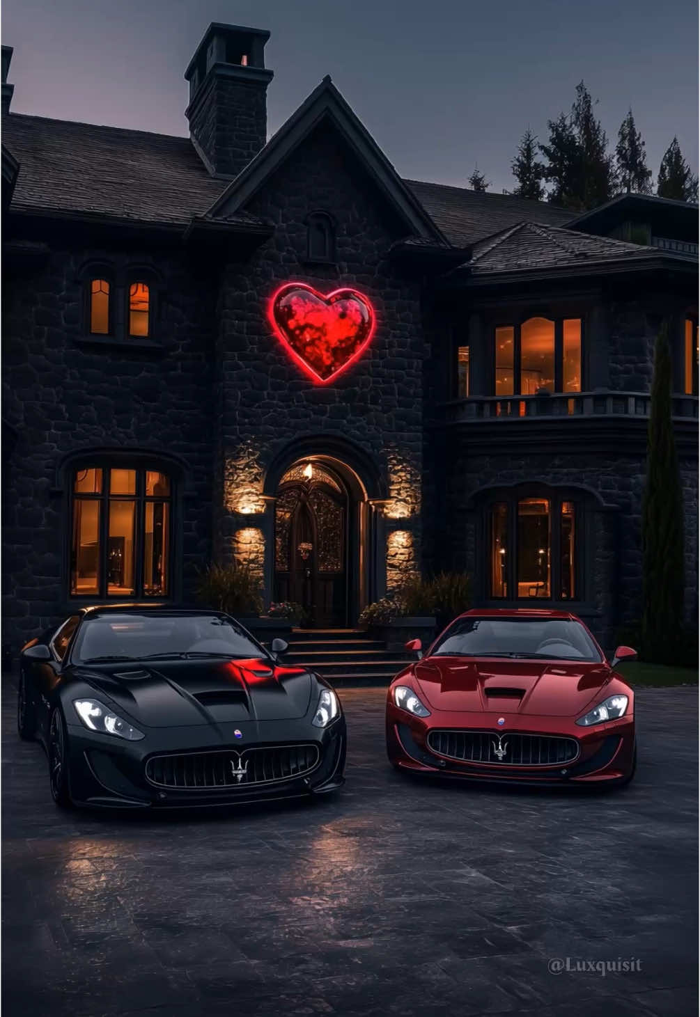 Dreamy Black Mansion . . . . . . #mansion #dreamhomes #luxuryinterior #luxuryliving #black 