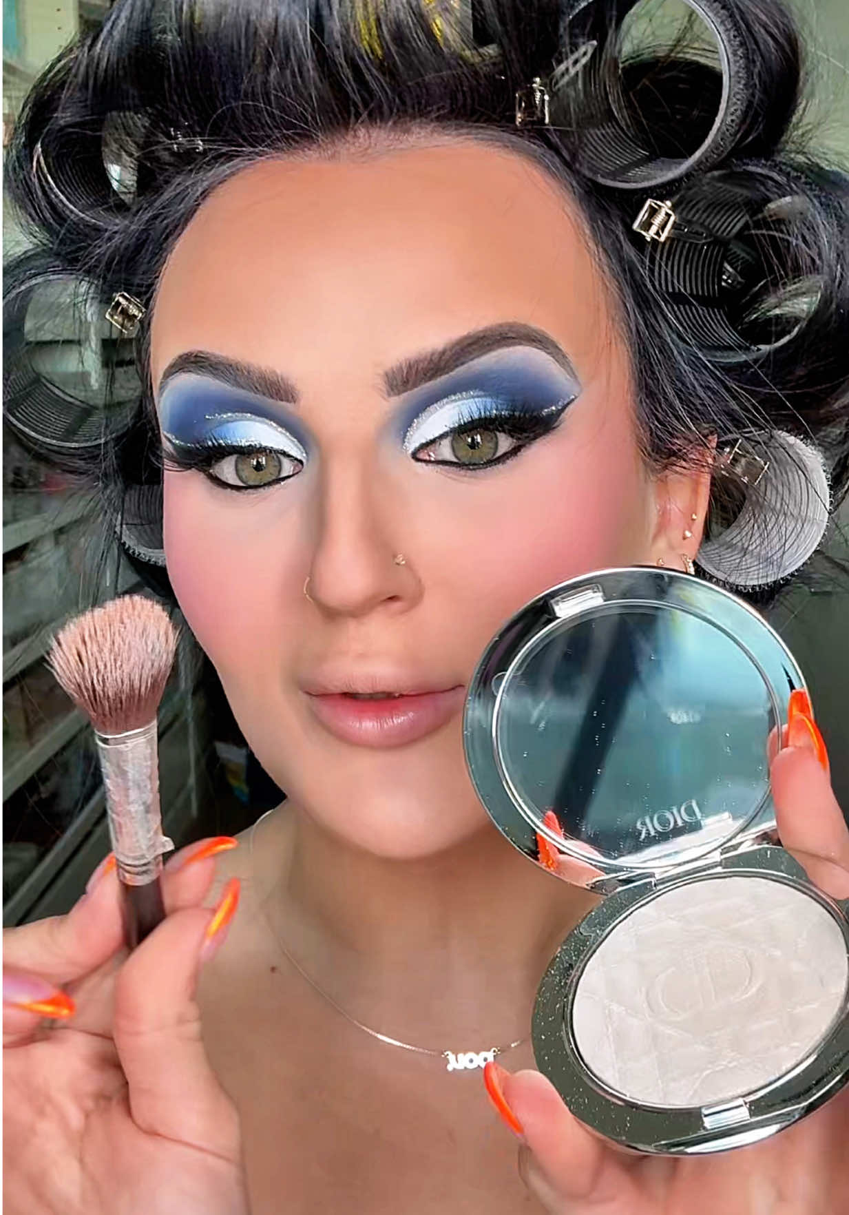 I LOVE A DENIM AND DIAMONDS THEME 😍💍💎 #grwm #makeup #denim #denimanddiamonds #beauty 