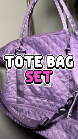 The perfect travel tote bag! 💜 #totebags #dufflebag #suitcase #travelbag #fypage 