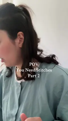ASMR POV: student stitches you 🙋🏻‍♀️🤨 part 2! :) #fyp #asmr #asmrmedicalexam #asmrpov #asmrmedical 