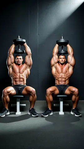 Avoid this common triceps mistake! See how proper form makes all the difference for safety and results. #triceps #treinocorreto #dumbbellworkout #fitnessdicas #musculação