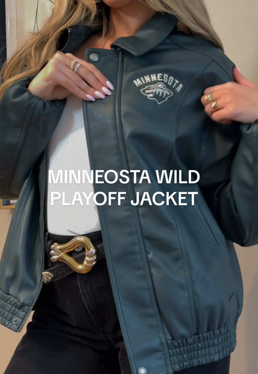 Minnesota Wild Playoff Jacket Reveal 💚🏒 #nhlplayoffs #playoffjacket #wagjackets #nhlwag #minnesotawild #grwm  #fyp #Vlog 