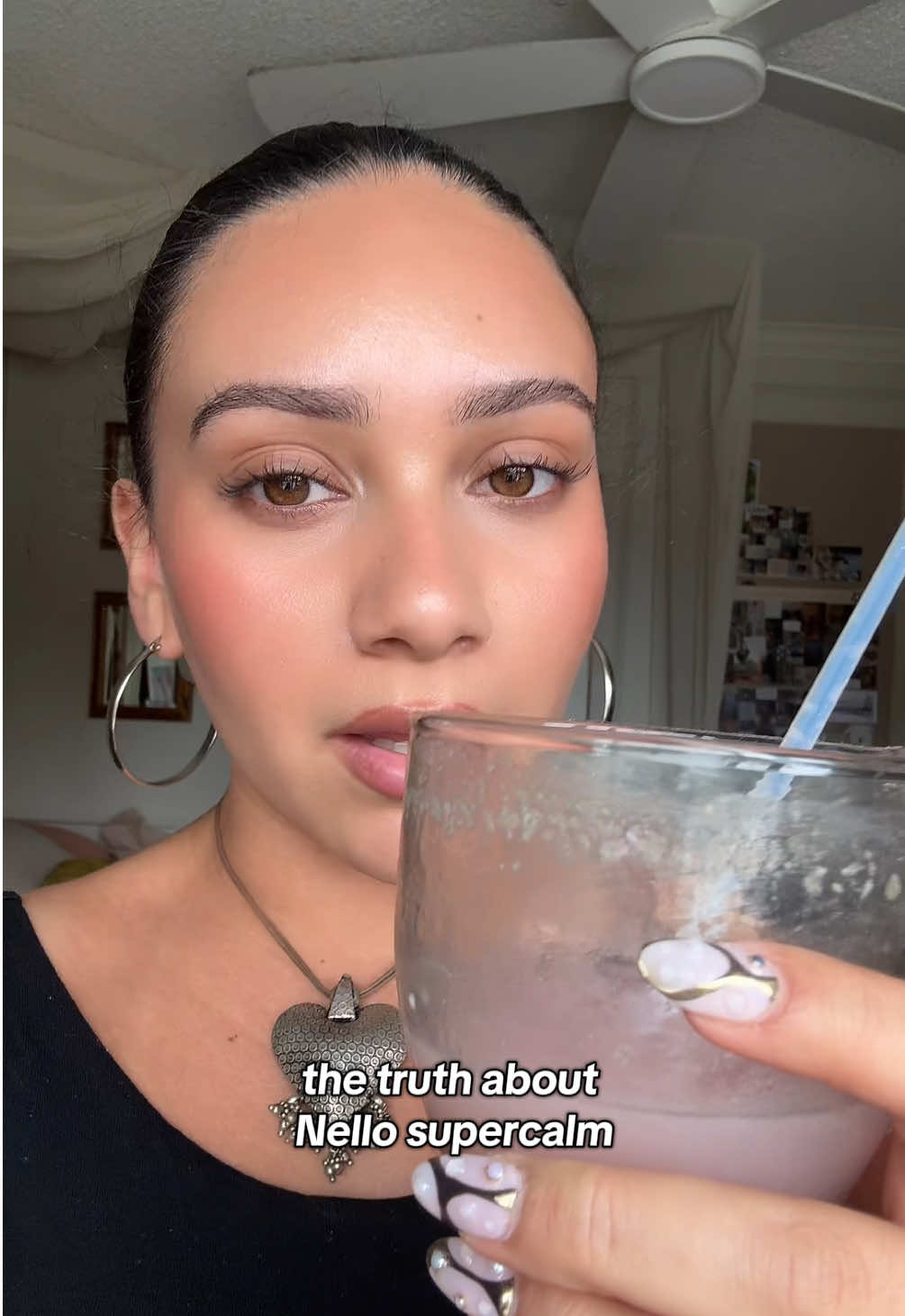 My fav flavor is the strawberries and cream @Drink Nello #nellosupercalm #drinknello #cortisollevels #cortisolimbalance #nellosupercalmreview #ttslevelup #tiktokshoprestock #creatorboostcamp #aprilrestock #tiktokshopmothersday 