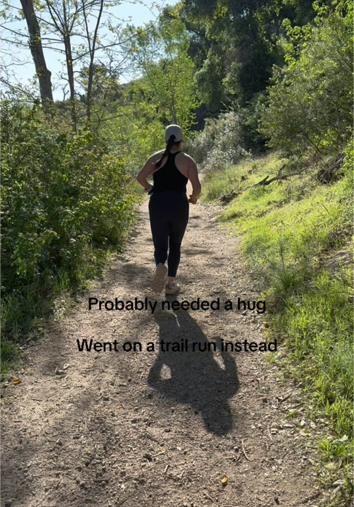 Nature gives the best hugs 🤗  #run#nature#neededahug#fyp#momlife#trailrun#halfmarathontraining#teamwork#fypage#Running 