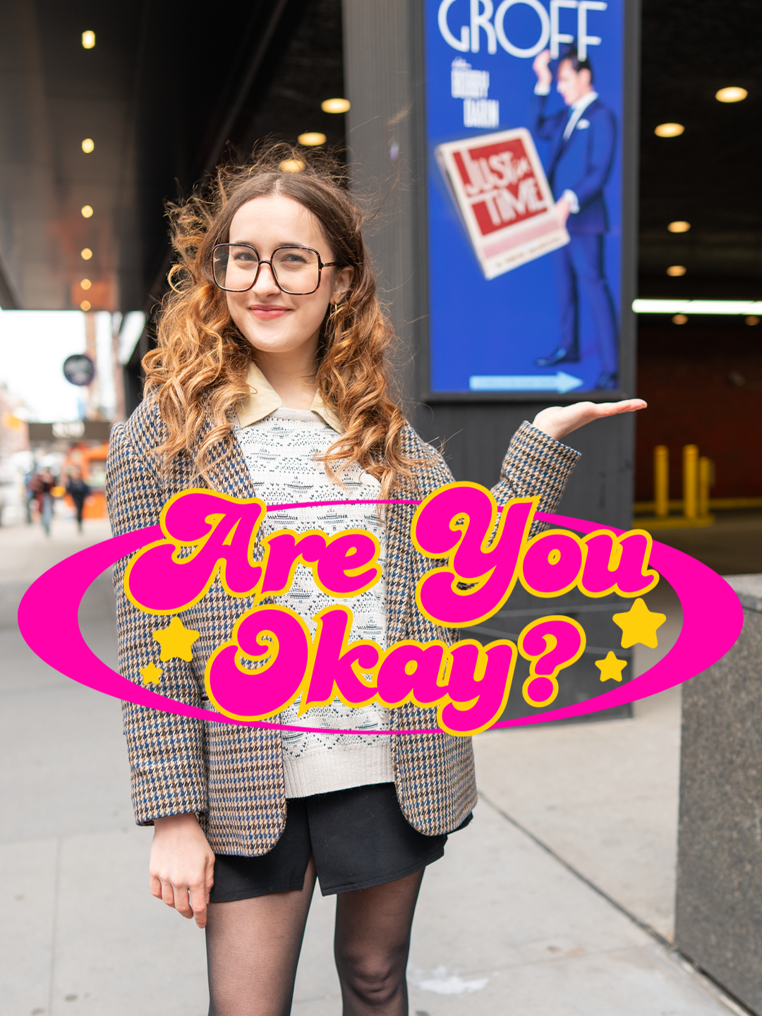intense barbie storylines? she was made for the theater 🎭 be sure to catch #gracielawrence in @justintimebway! #areyouokay #justintimebwy #broadway#nyc