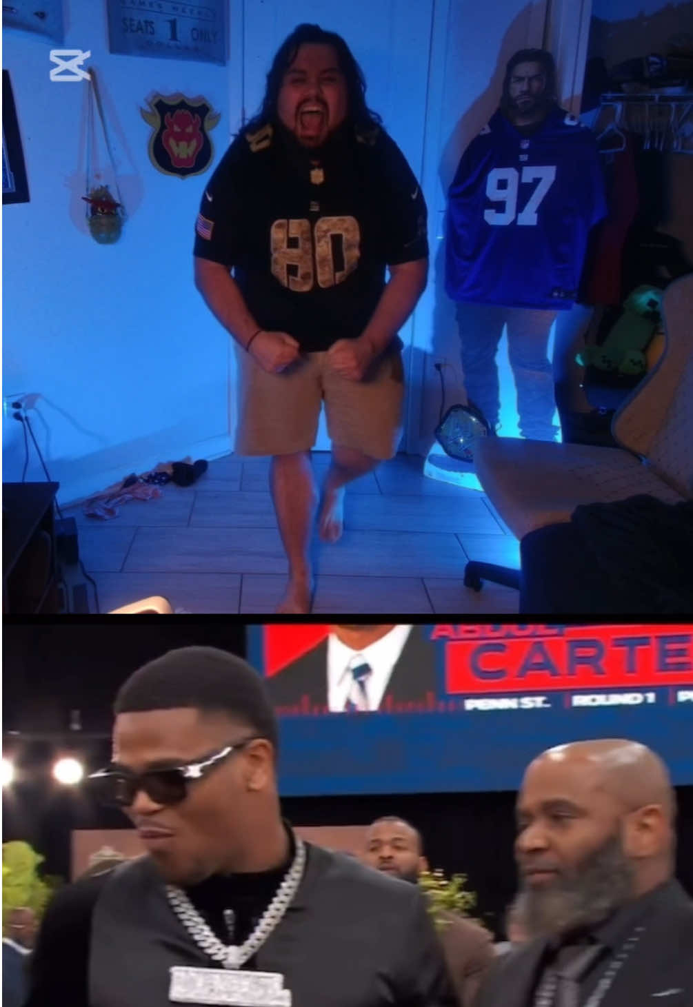 ABDUL CARTER IS A NEW YORK GIANT LETS GOOOO…! 💙 #fy#fyp#foryou#foryoupage#xyzbca#trending#vibes#explore#nygiants#newyorkgiants#giantsfootball#reaction