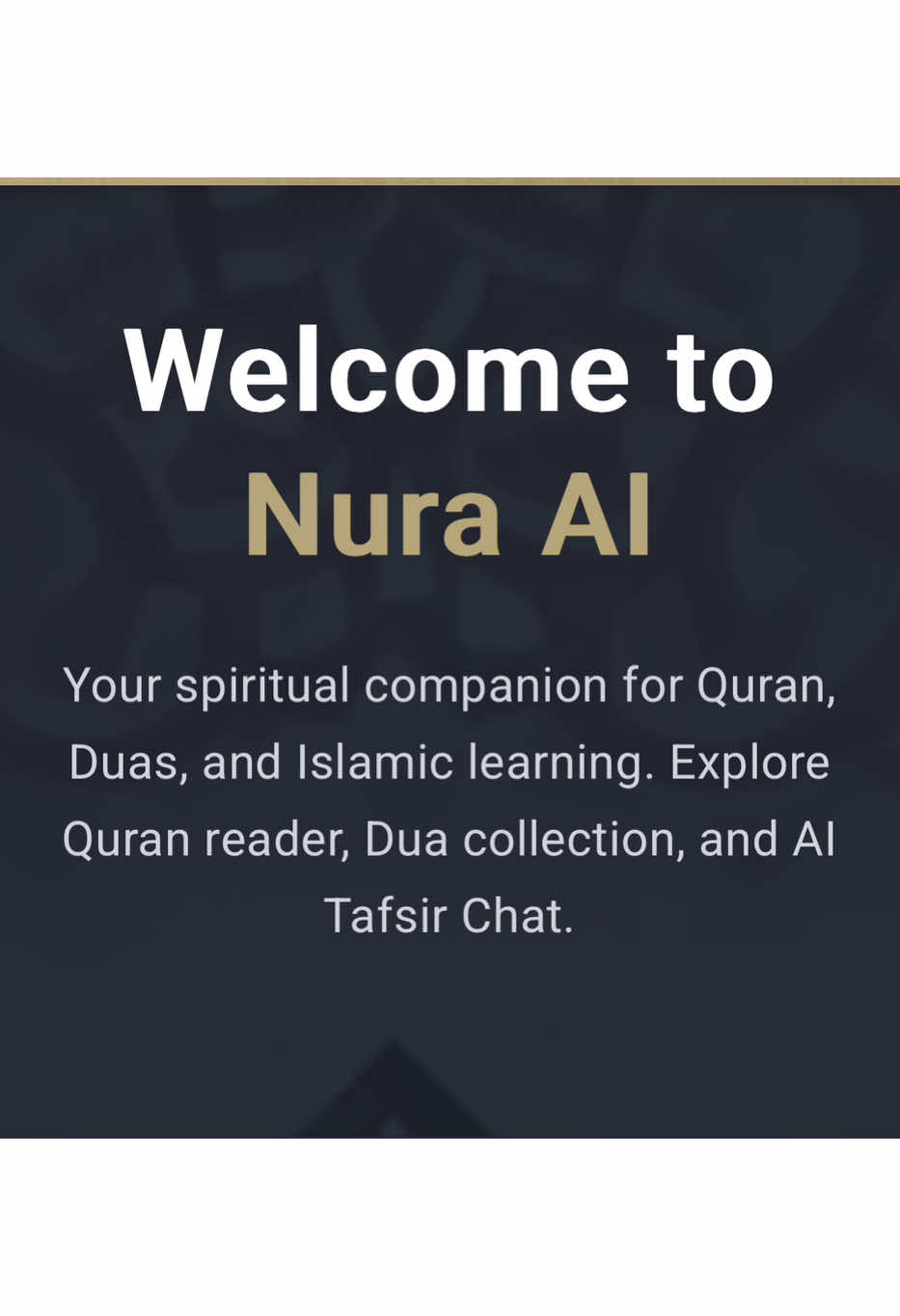 I’ve been waiting for this app for so long. Dua, tafsir, and Quran, powered by AI. Visit nura-ai.app and try it inshaAllah #fyp #muslimtiktok #ai #aiforislam #nuraai #tafsir #viral #trending #artificialintelligence #innovation #dua #islam 