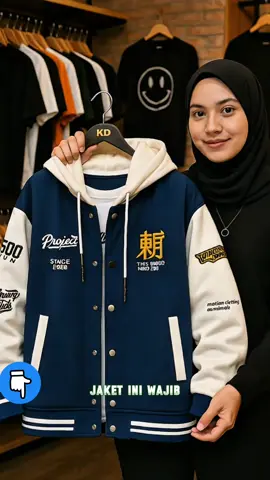 Detail patch keren, bahan adem & nyaman. Cocok buat ngopi, nongkrong, sampai riding! #JaketVarsity #VarsityKeren #JaketPria #OOTDStreetwear #StyleKekinian #JaketKeren #FashionAnakMuda #OutfitHarian #jaketmurahkeren 