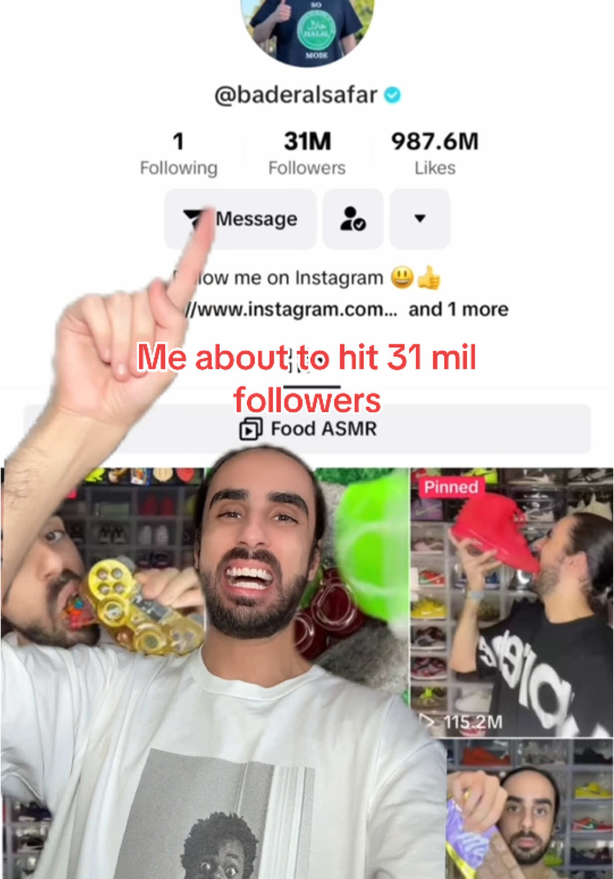Whos gonna be my 31 mil follower? 🥀 #baderalsafar 
