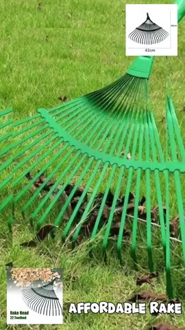 Green Color Outdoor 22 Teeth Grass rake 😍🖤 #gardeningtools  #foryou  #rake  #fry  #fyp 