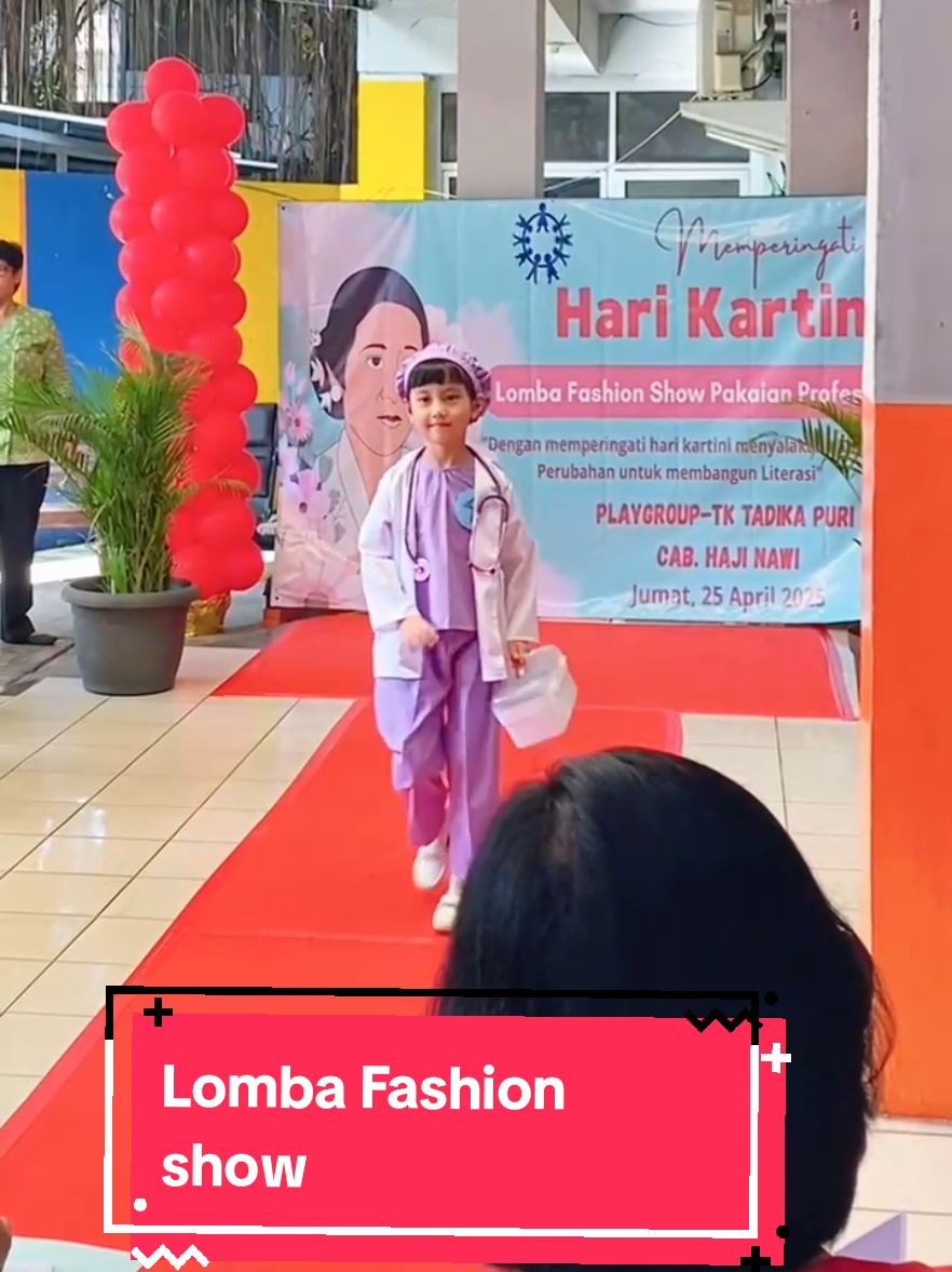 lomba fashion show pgtk Tadika Puri cabang h.nawi memakai baju profesi 😇, dalam rangka menperingati hari Kartini💗25,April 2025 #tktadikapuri #pgtktadikapuri#lombakreasi#bajuprofesi#fashionshow#pgtk#HariKartini