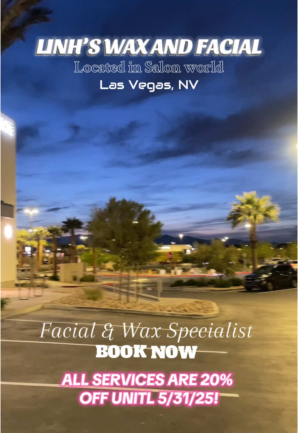 LINK IN BIO TO BOOK AN APPOINTMENT RIGHT NOW! 😻🥰#fyp #foryoupage #facial #waxing #wax #facialtreatment #vegas #lasvegas #vegaslocal #beauty #skincare #SelfCare #viral #waxinginvegas #linhswaxandfacial #salonworldsuites 