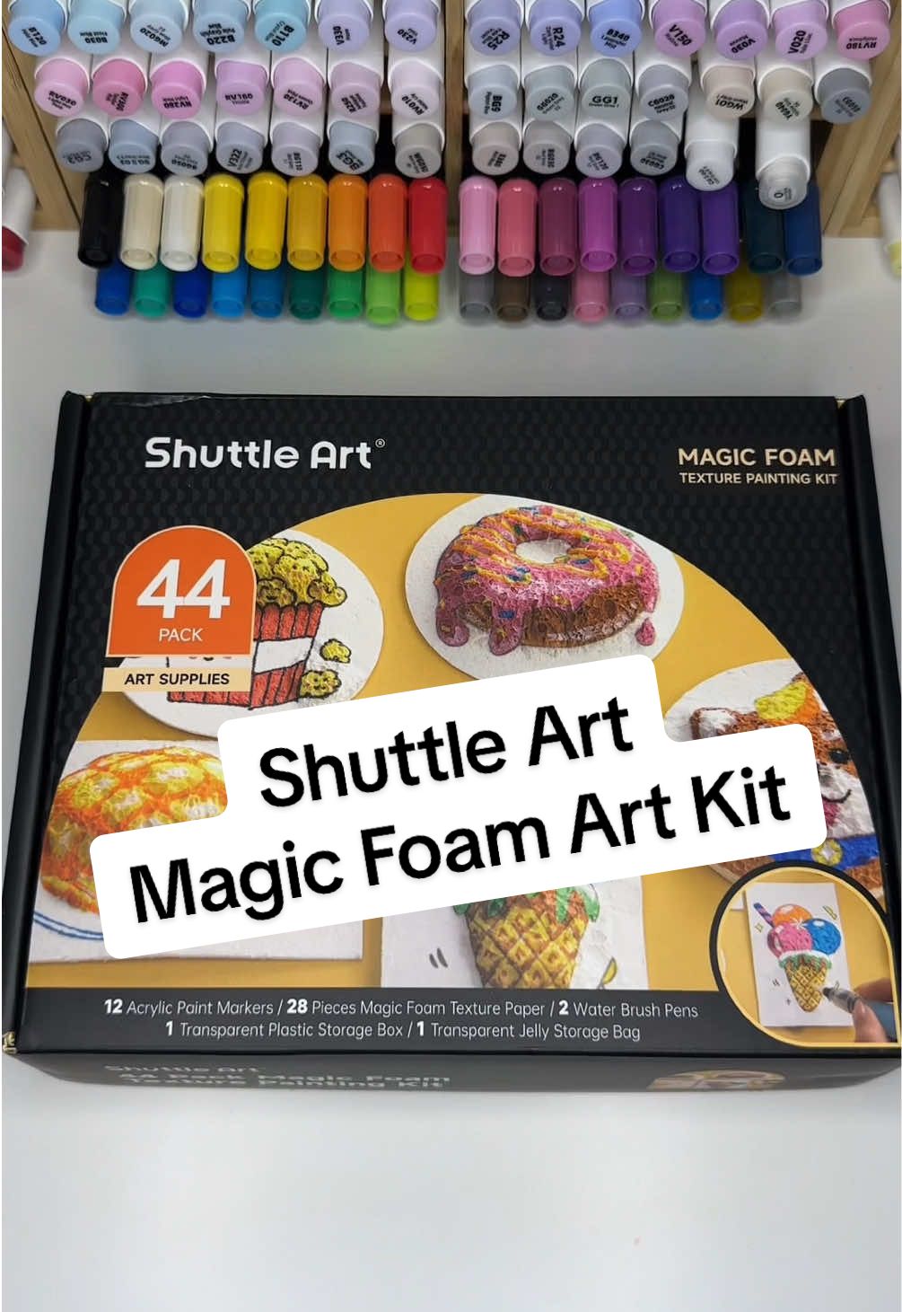 We’ve been having tons of fun playing with this new magic foam art set from @Shuttle Art  #shuttleart #magic #foam #art #TikTokShop #fypシ 