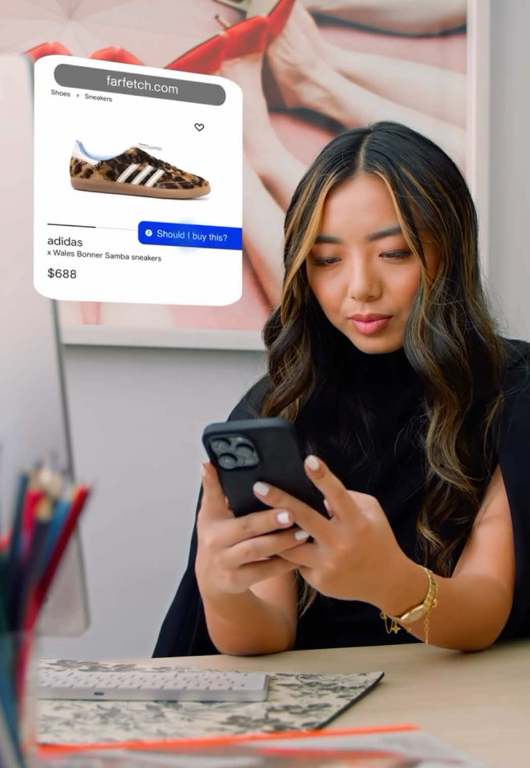 Introducing Phia. Find fashion's best prices in one click. Download the Phia shopping tool on the iOS App Store. Link in bio.