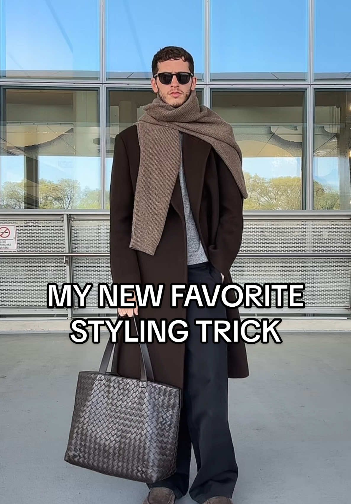 the easiest best styling trick #mensfashion #sweaterstyling #fitcheck 
