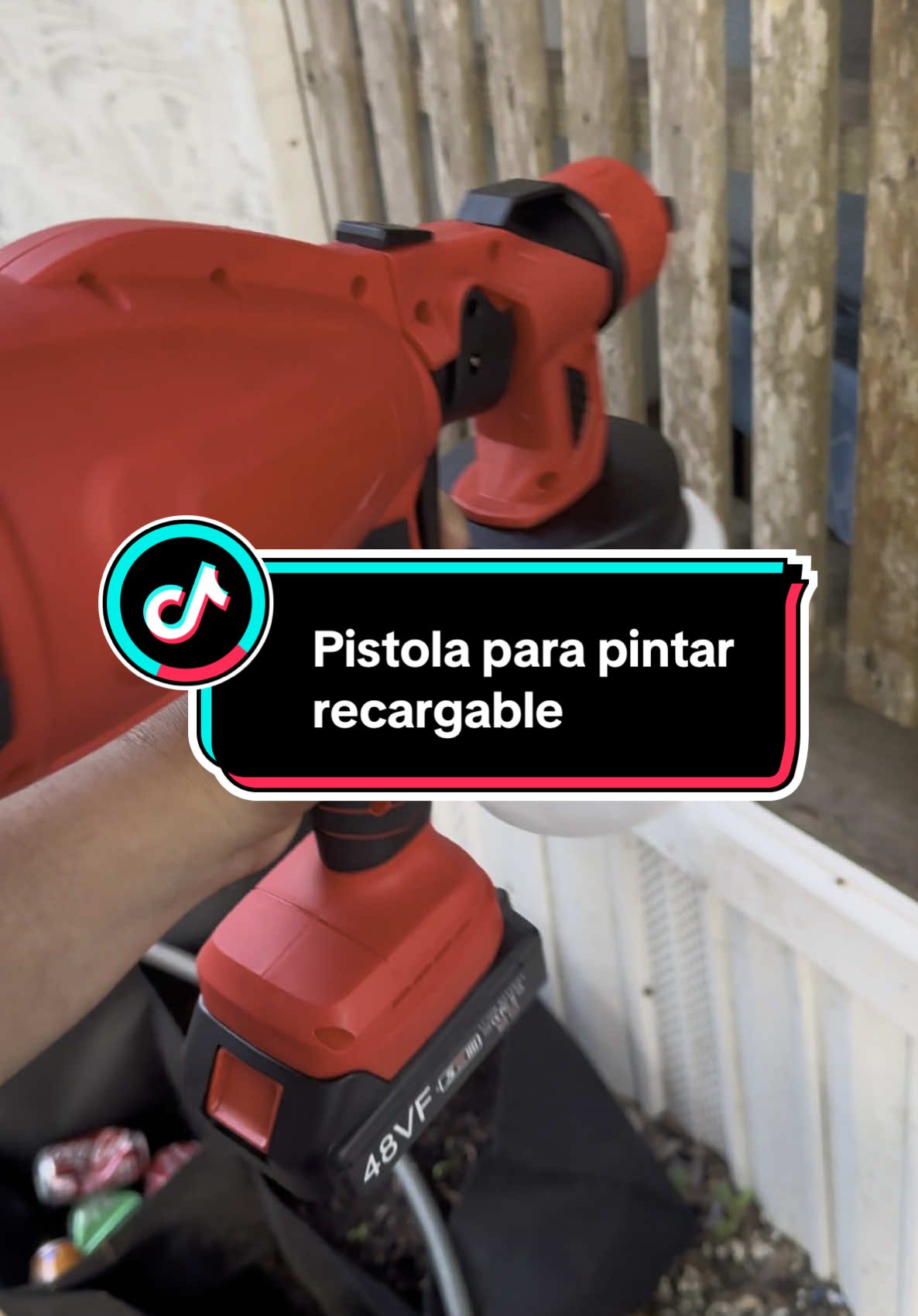Pistola para pintar recargable #TikTokShop #tiktokshopfinds #tiktokshoprestock #fyp #fypシ゚viral #painting #paint #paintsprayer 