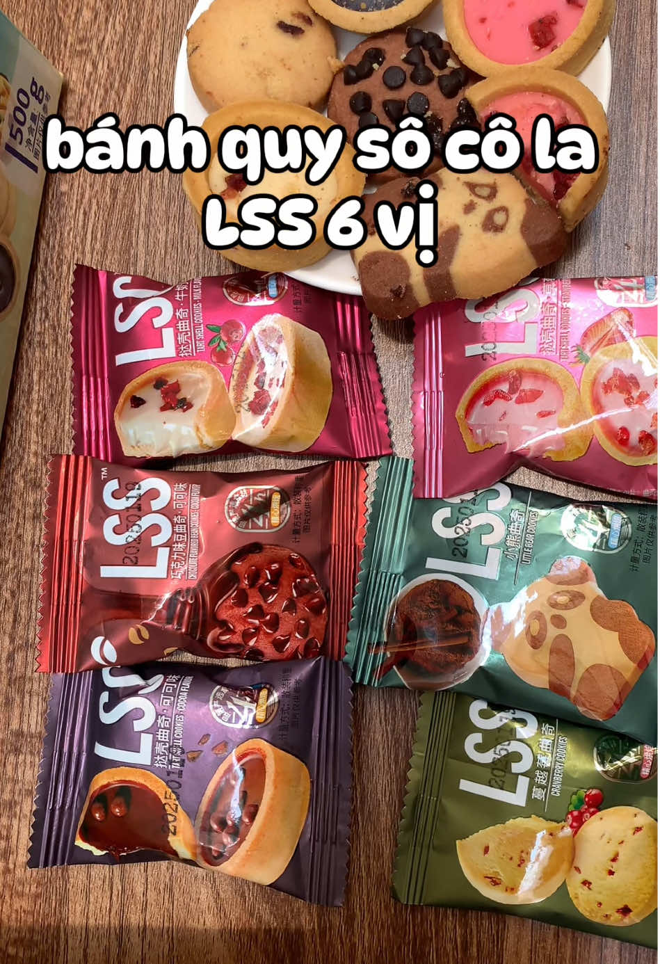 bánh quy sô cô la LSS 6 vị #bánhquysocolalss #lss 