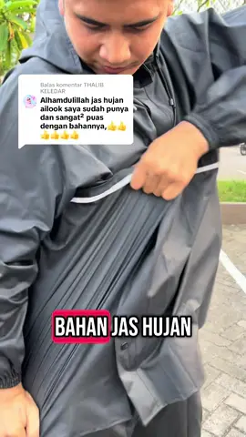 Membalas @THALIB KELEDAR Bahan tebal kuat elastis anti rembes #jashujanailook #jashujanantirembesair #jashujankuat #jashujanpria 