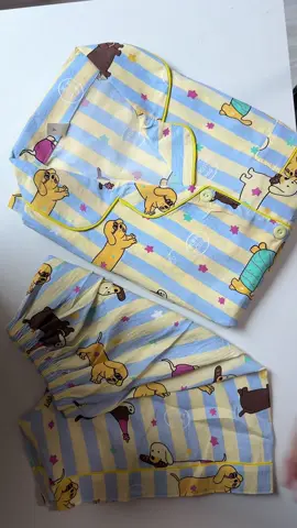 ชุดนอนน้องหมาดัชชุน น้องน่ารักมาก ผ้าไหมญี่ปุ่นเกรดพรีเมี่ยม 💛🩵 #ชุดนอน #ผ้าไหมญี่ปุ่น #หมาดัชชุน #ส่งฟรี 