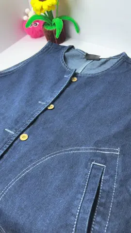 Áo gile jean nữ màu blue denim form rộng TOSUN GL01 #thoitrangnu#donuxinh#gilebo#phoidoxinh