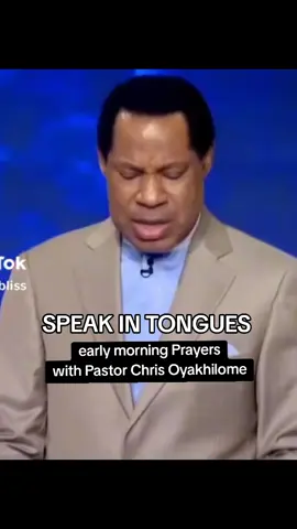 Speak In Tongues, Early Morning Prayers with Pastor Chris Oyakhilome! #thegospelinfluencer #pastorchrisoyakhilome #prayer #pray #speakintongues #loveworld #christianity #faith #morning 