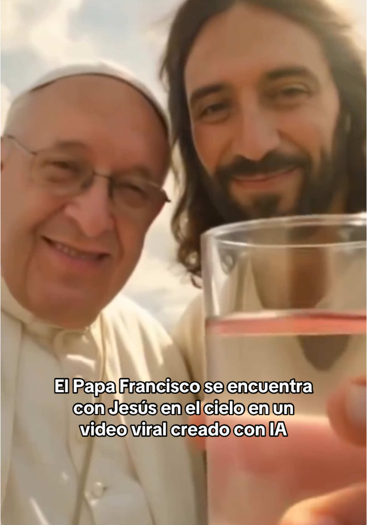 El Papa Francisco se encuentra con Jesús en el cielo en un video que se vuelve viral creado con IA.  CC: @yisucristoficial #papa #papafrancisco #papafrancesco #papafrancisco🙏 #papafranciscoi🌐✝️ #franciscobergoglio #bergoglio #iglesia #iglesiacatolica #jesucristo #jesus #ai #iglesiacatólica #cielo #ia 