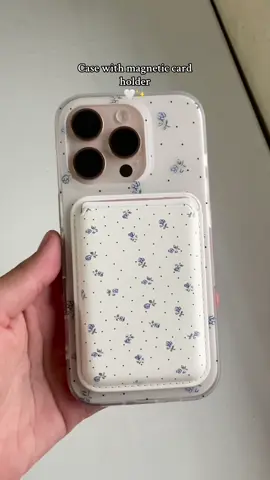 Replying to @Mommy Marc cute case with magnetic card holder for my new phone😍 #magneticcardholder #magneticcardcase #iphonecase #case #cutecase #flowercase #cute 