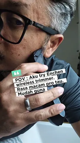 whole body dia boleh kena air. Senang la nak trim rambut2 dalam bilik air haha #enchen #trimmer 
