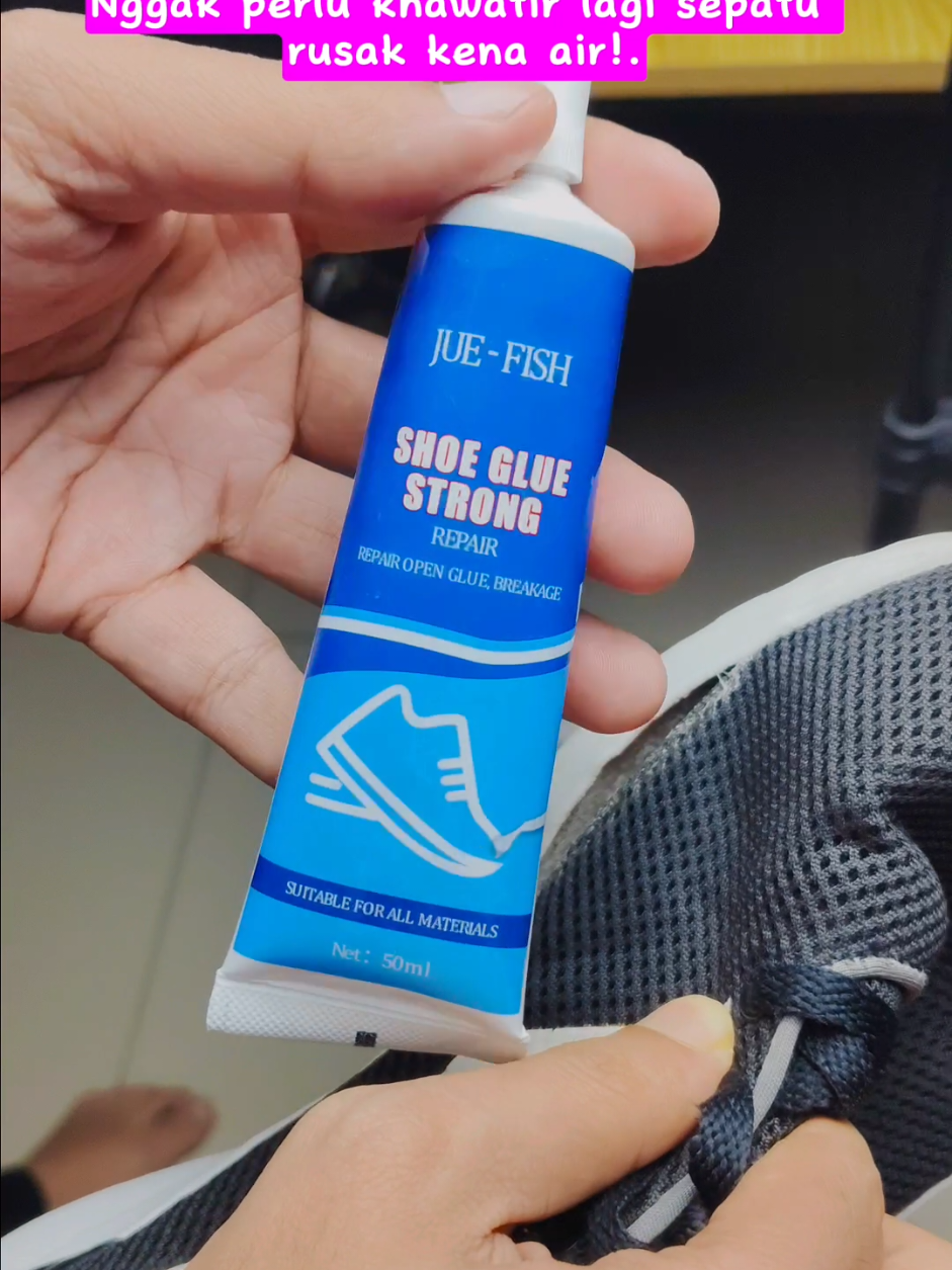 JUE-FISH Shoe Glue Strong #lemsepatu #lemsepatusuperkuat #juefish #lemsepatukuat 