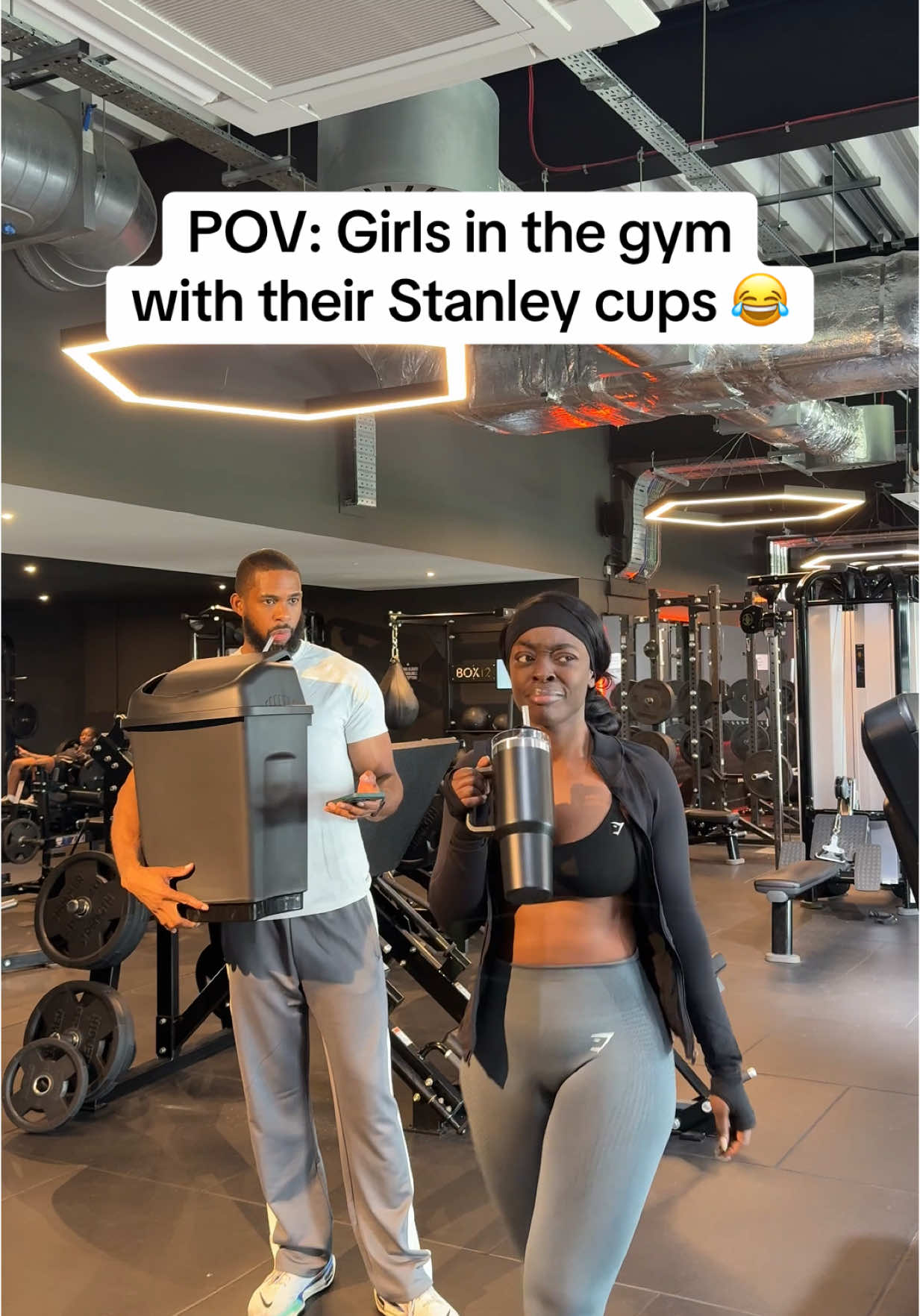 Yes, this is exactly what you look like 😂😂😂 @Just Geen  #gymhumor #StanleyCup #GymTok 