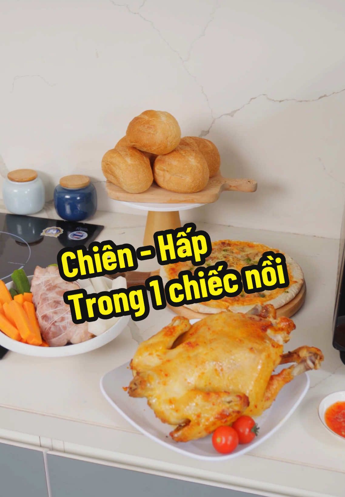 Nồi chiên hơi nước Kalite Steam Fusion Pro 4in1 - Dung tích 20L - Chiên Hấp kết hợp #thietbigiadung #noichienhoinuoc #kalite 