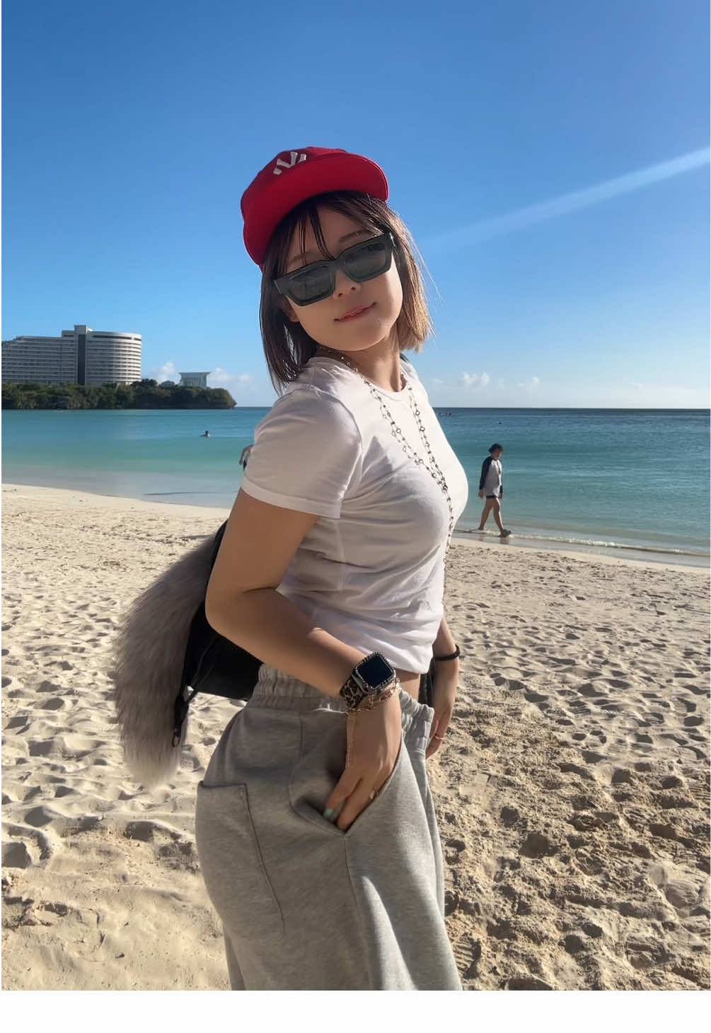 グアム暑すぎる💧🌺💕30℃超えててびっくり✨#fyp #guam #OOTD #fashion #海外ガール #海 #07 #ストリート 