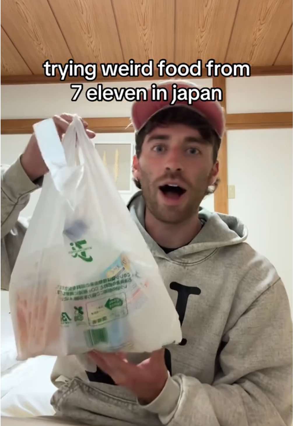 trying the weirdest food i can find in japan #7eleven #japan #foodreview 