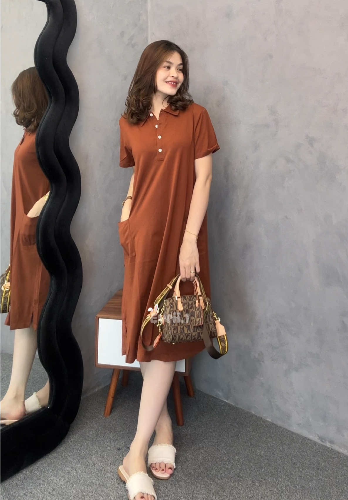 Daster bisa jadi dress #rekomendasi #daster #outfit 