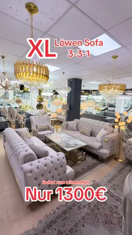 #chester #löwe #gold #beige #kristall #sale #fyp #VoiceEffects #möbelatris 