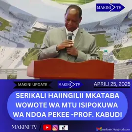 SERIKALI HAIINGILII MKATABA WOWOTE WA MTU ISIPOKUWA WA NDOA PEKEE -PROF. KABUDI   Waziri wa Habari, Utamaduni, Sanaa na Michezo Mhe. Prof. Palamagamba Kabudi akiwasilisha mada kuhusu Usimamizi wa Misingi ya Kitaifa inayojumuisha (Maadili, Miiko, Umoja, Mshikamano na Uzalendo) kupitia sekta ya Utamaduni, Sanaa, na Michezo kwenye sekretarieti za Mikoa na Mamlaka za Serikali za Mitaa, katika Kikao kazi cha 15 cha Maafisa Utamaduni na Maafisa Maendeleo ya Michezo Tanzania, Aprili 23 jijini Dar es Salaam.   