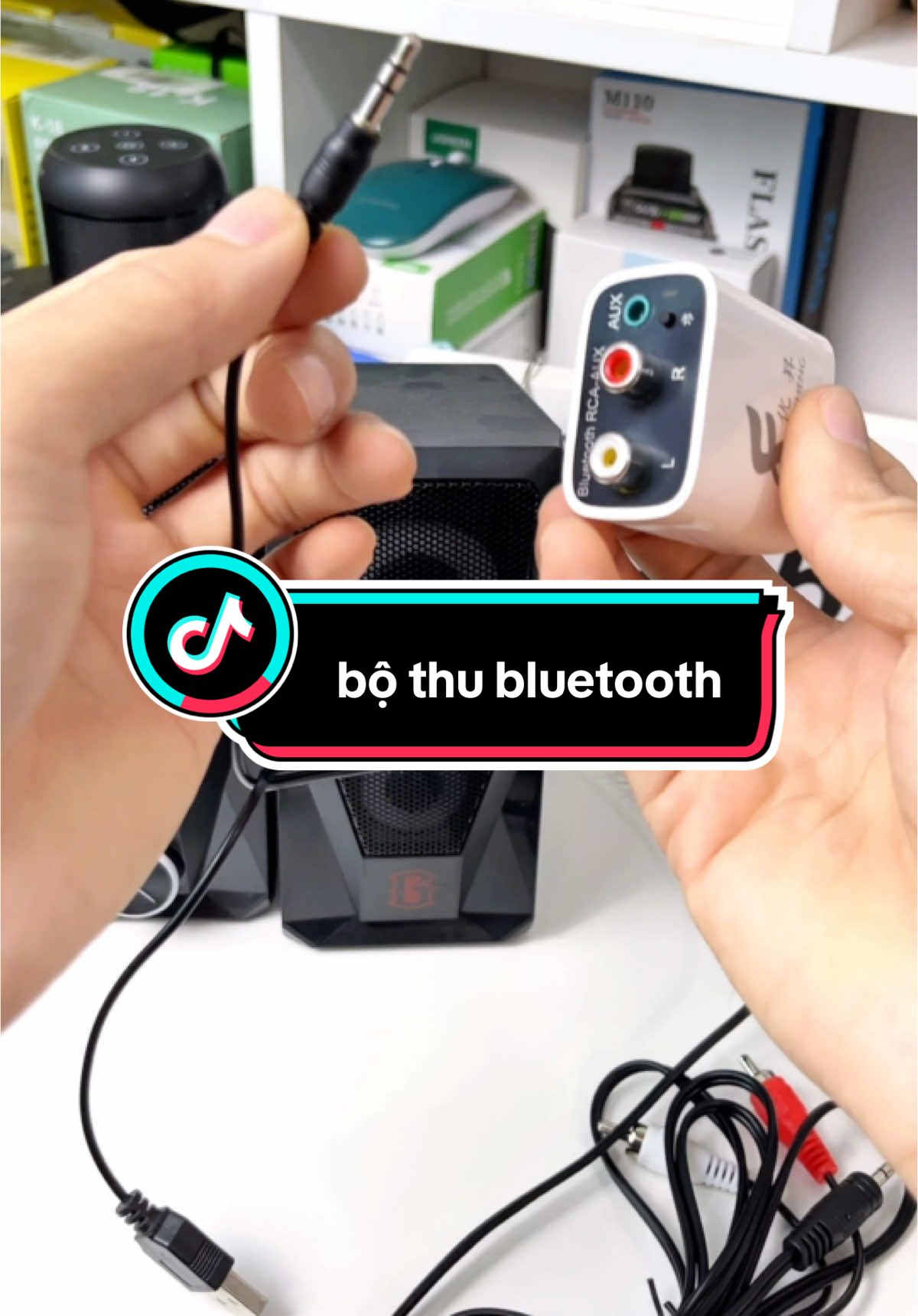 bộ thu bluetooth chuyển đổi tín hiệu âm thanh bluetooth sang tín hiệu âm thanh có dây #bothubluetooth #bochuyendoiamthanh #chuyendoiamthanhbluetooth #phukienamthanh #fyp #dogiadunghaianh 