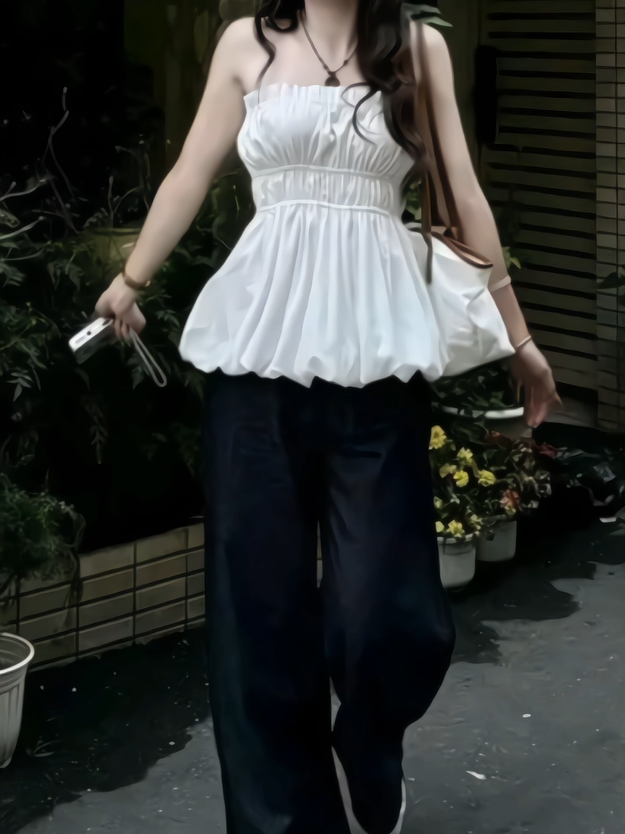 (ẢNH OLDSCHOOL) Áo cúp ngực dáng bí chất gió sần QC808#sanphamxuhuong #tiepthilienket #thoitrangnu #thinhhanh #xuhuong #aocupngucdangbi #aoday 