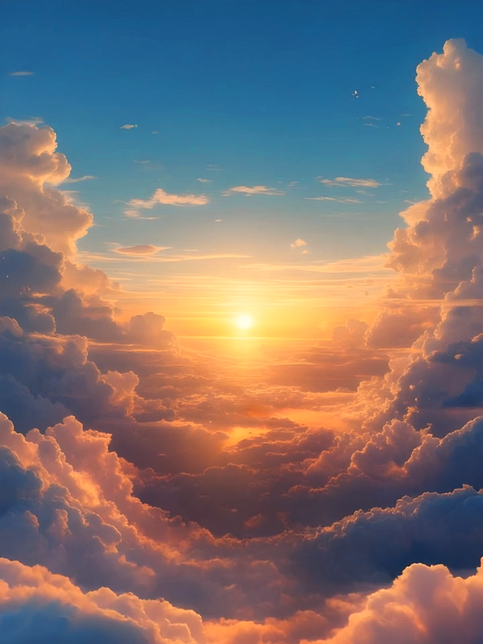 Clouds of Heaven ☁️ #sunsetlovers #cloudscape  #aestheticnature #dreamyvibes #tiktokuk 