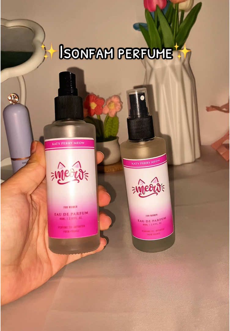 check out na! Legit oilbased and longlasting perfume😍✨ pag dating sa meow scent ito talagang isonfam favorite ko❤️ #isonfamperfume #longlastingperfume #perfume #oilbasedperfume #perfumeforwomen #fyppppppppppppppppppppppp 