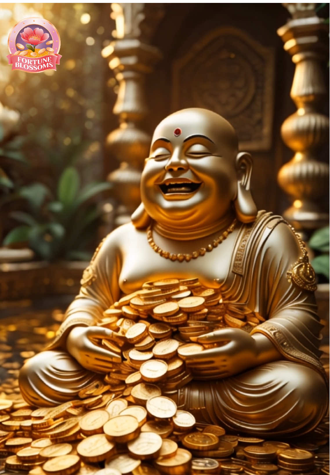 The Laughing Buddha smiles upon you—good luck, joy, and abundance are on their way ! ♥️✨🤲🧿 #fortuneblossoms #fortune #goodluck #moneymanifestation #money #rich #prosperity #wealthymindset #viral #fyp #prosperityspells #viralvideo #lawofattraction #billionaire #gold #cash #manifestation #wealth #goodluck #billionaire #billionairemindset 