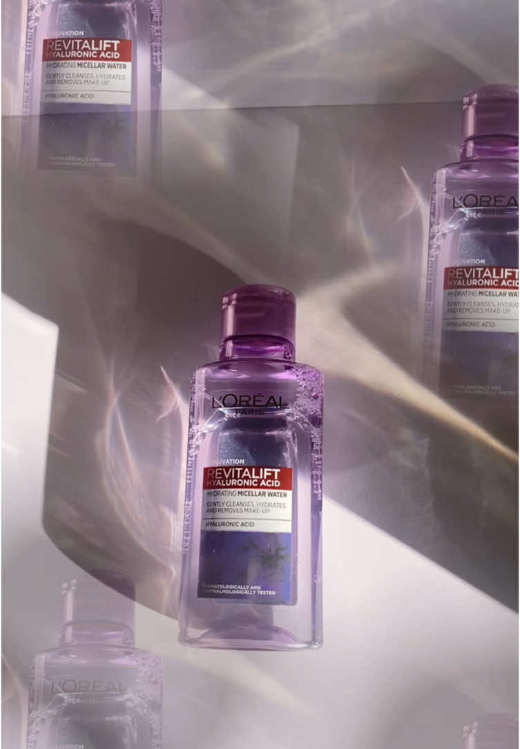 Nước tẩy trang giúp căng mịn da L'Oreal Paris Pure Revitalift Hyaluronic Acid 95ml. Chai này mình được tặng kèm khi mua combo serum tẩy trang sạch, dịu nhẹ và không bị khô da. Thiết kế mini nhỏ gọn tiện lợi để mang theo.  #foryou #xuhuong #viral #ugc #ugccreator #ugccontentcreator #LearnOnTikTok #edit #nuoctaytrang #lorealparis #skincare 