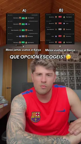 Qué opción escogeríais? Sinceramente espero que no haya dudas 😅 #fcb #decision #tiktokfootballacademy 