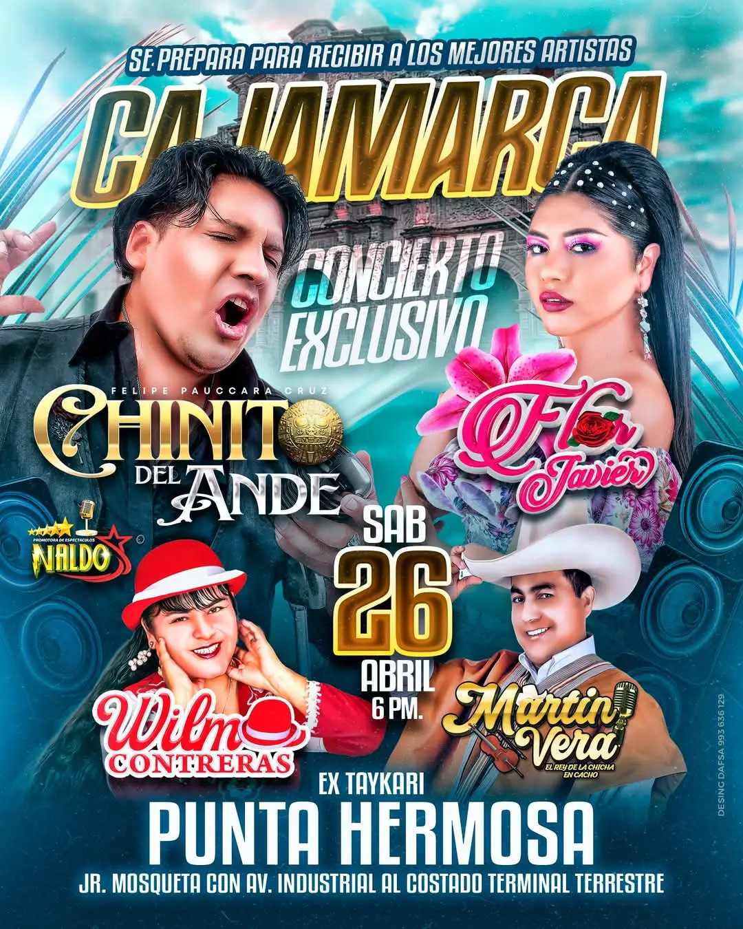 sábado 26 en cajamarca #florjavier #chinitodelande #cajamarca 
