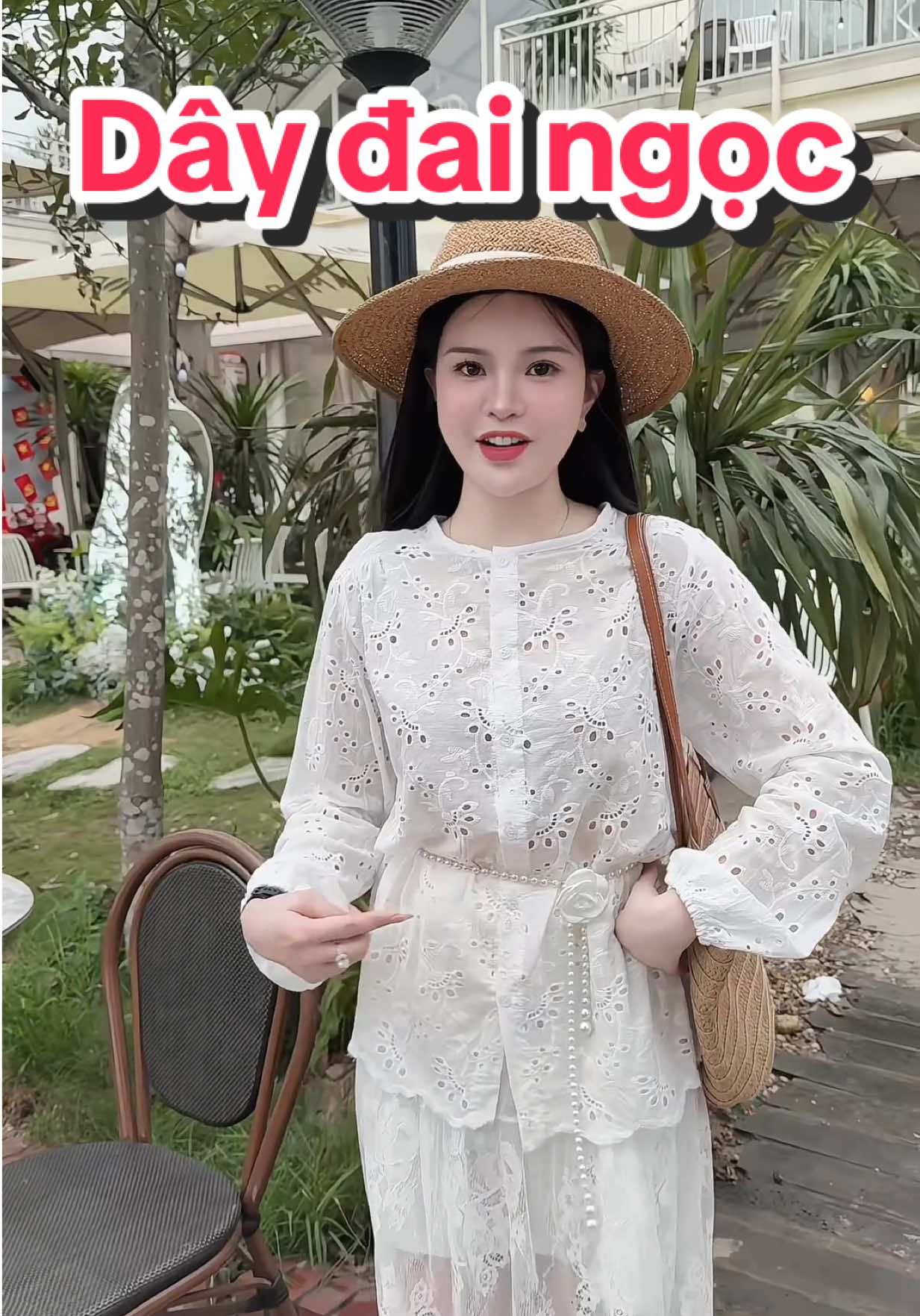 Dây đai ngọc kèm hoa xinh #champhanriview #review #champhan #daylung #thatlung #daivay #phukienthoitrang 